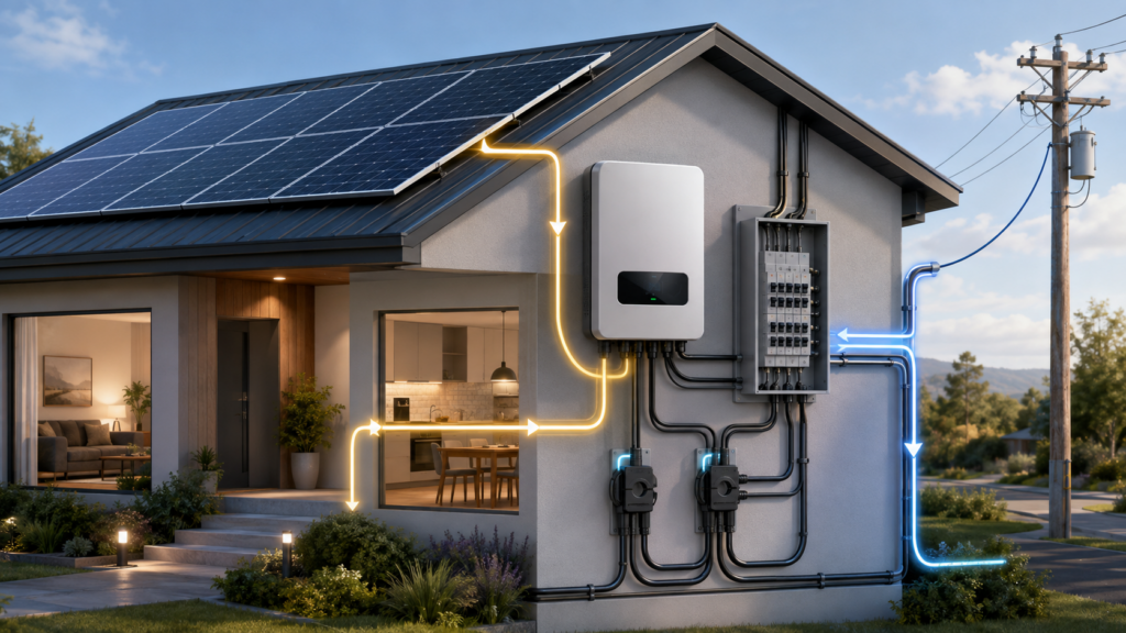 Conoce qué es un sistema Zero Export con CTs, cómo funciona con paneles solares, inversor compatible y sensores de corriente para evitar inyectar energía a la red.